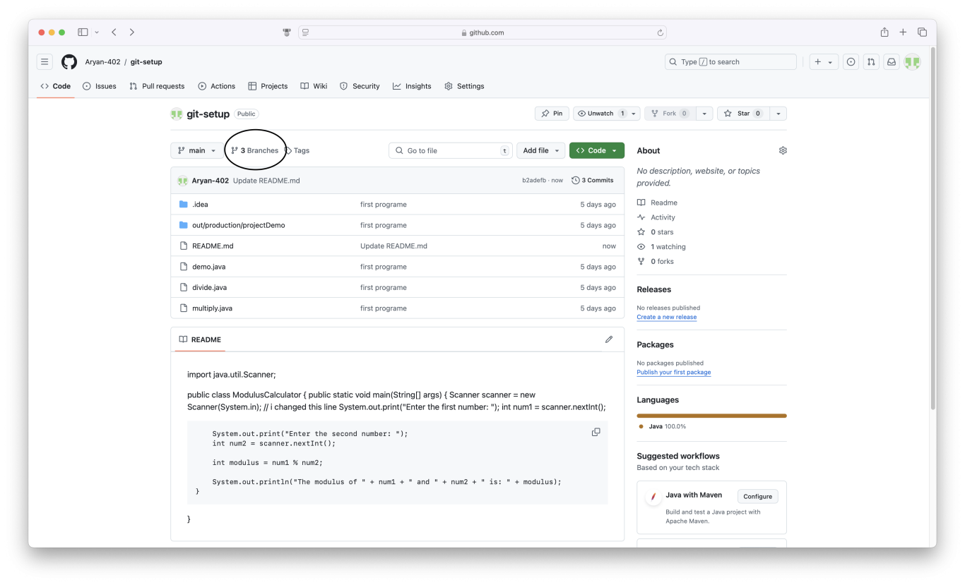 push and pull in git